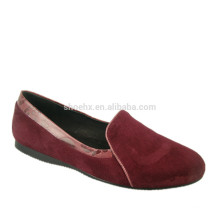 Zapatos de vestir de color vino de cuero genuino mujeres